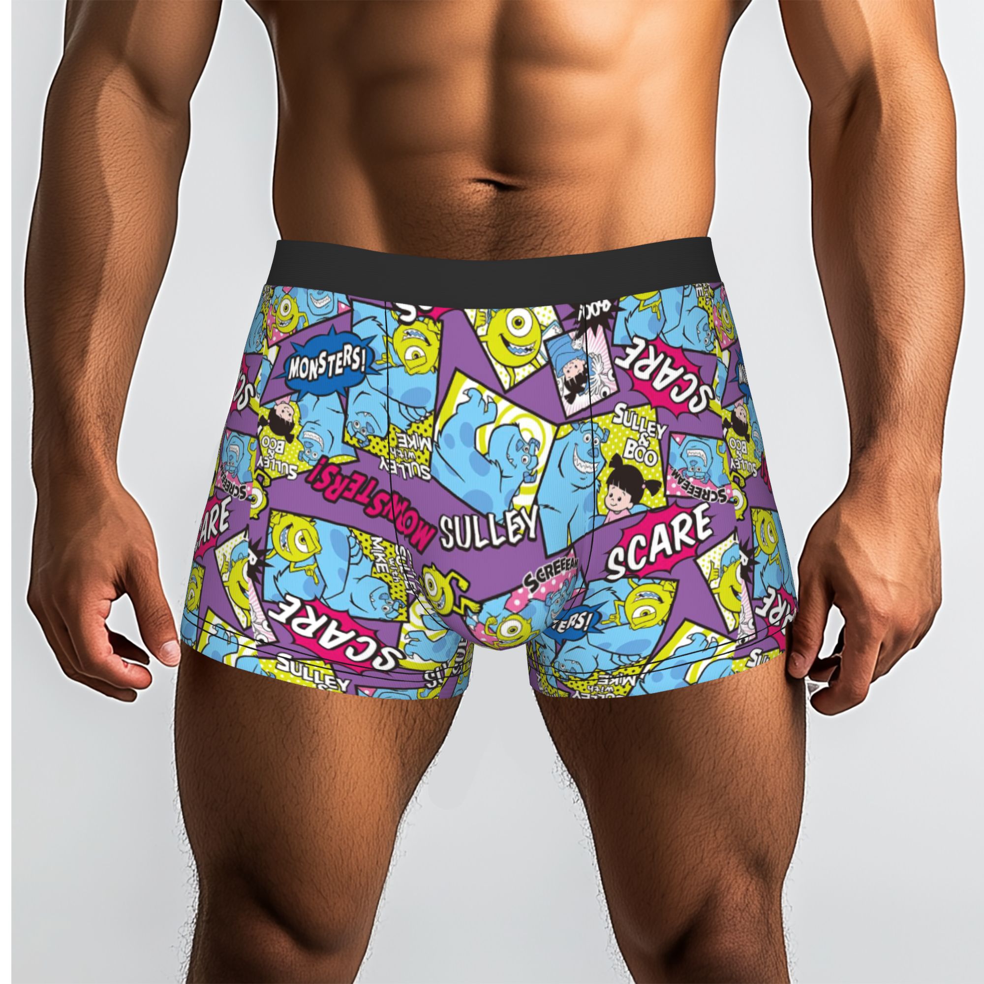 Men'S Fashion University - Celana Pendek Boxer Universitas Anime M-Monsters