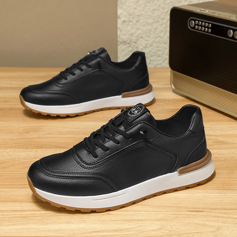 Men Fashion Korean Style - Sepatu Pria Trendi Sepatu Kasual Kulit