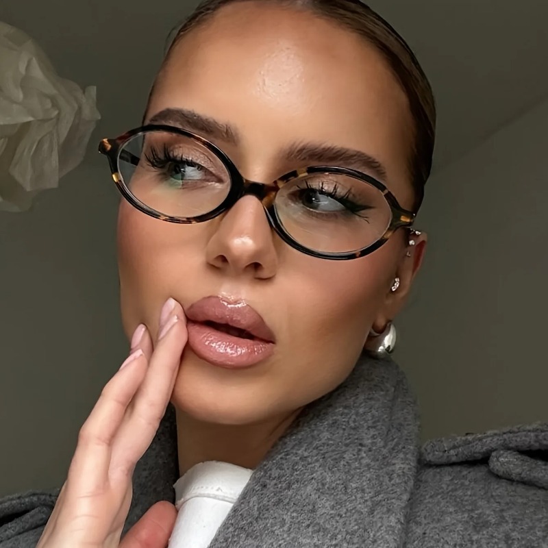 Men'S Fashion Glasses - Kacamata Hitam Oval Antik Wanita Kacamata