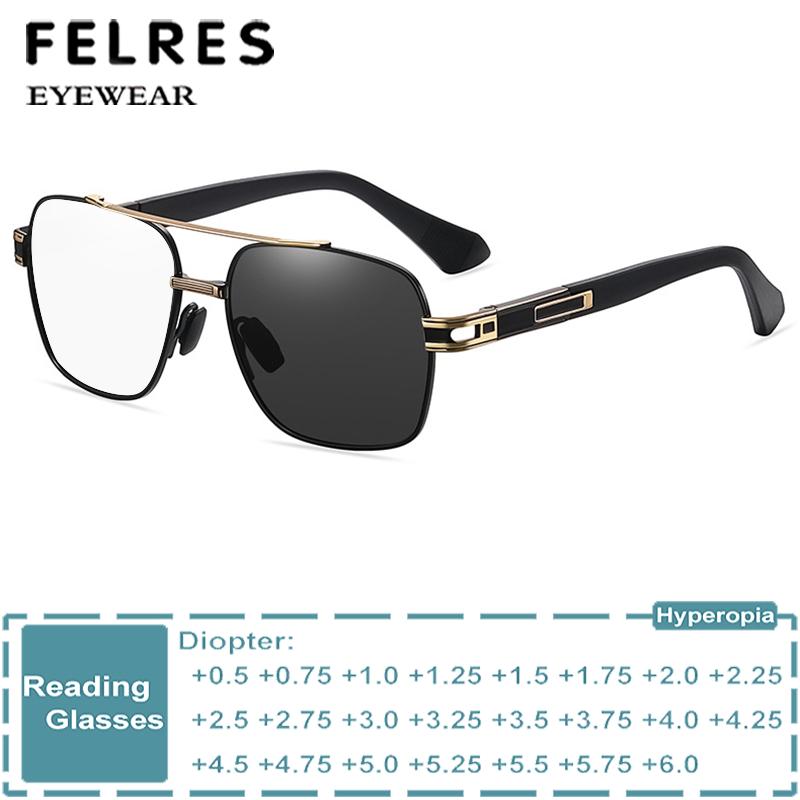 Mens Fashion Discord - Kacamata Baca Fotochromic Premium Logam Kacamata