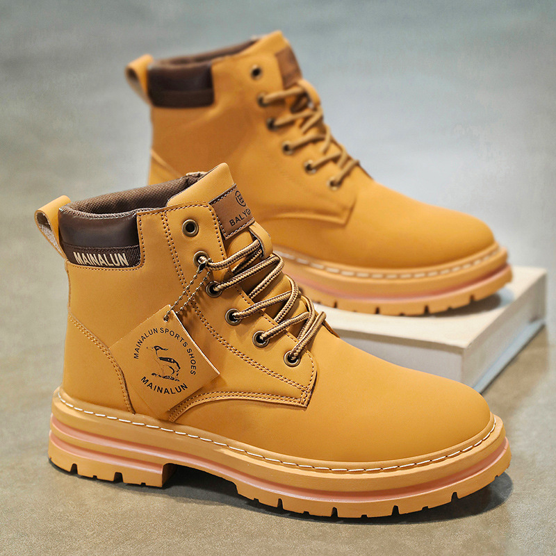 Men'S Fashion News - Sepatu Boots Pria Klasik High Top