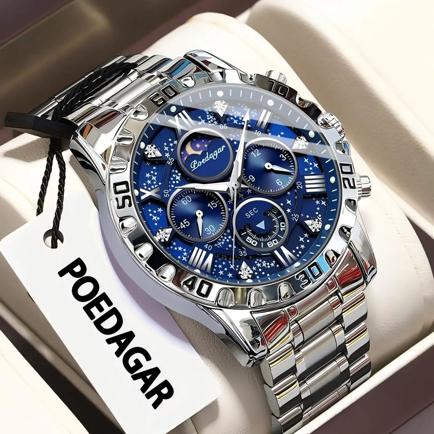 Men'S Fashion Zone - POEDAGAR Jam Tangan Pria Fashion Mewah