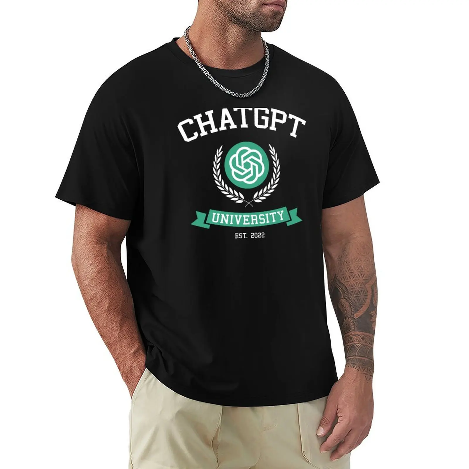 Men'S Fashion University - T shirt lucu Universitas ChatGPT ide