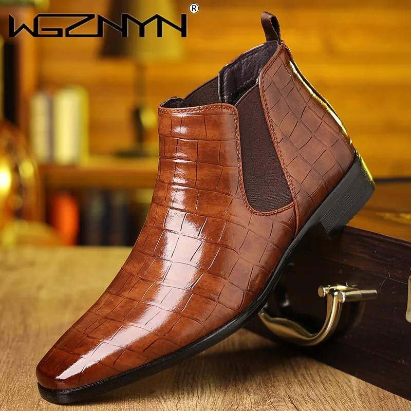 Men'S Fashion Formal - Sepatu Boots Chelsea Pria Ukuran 39~48,