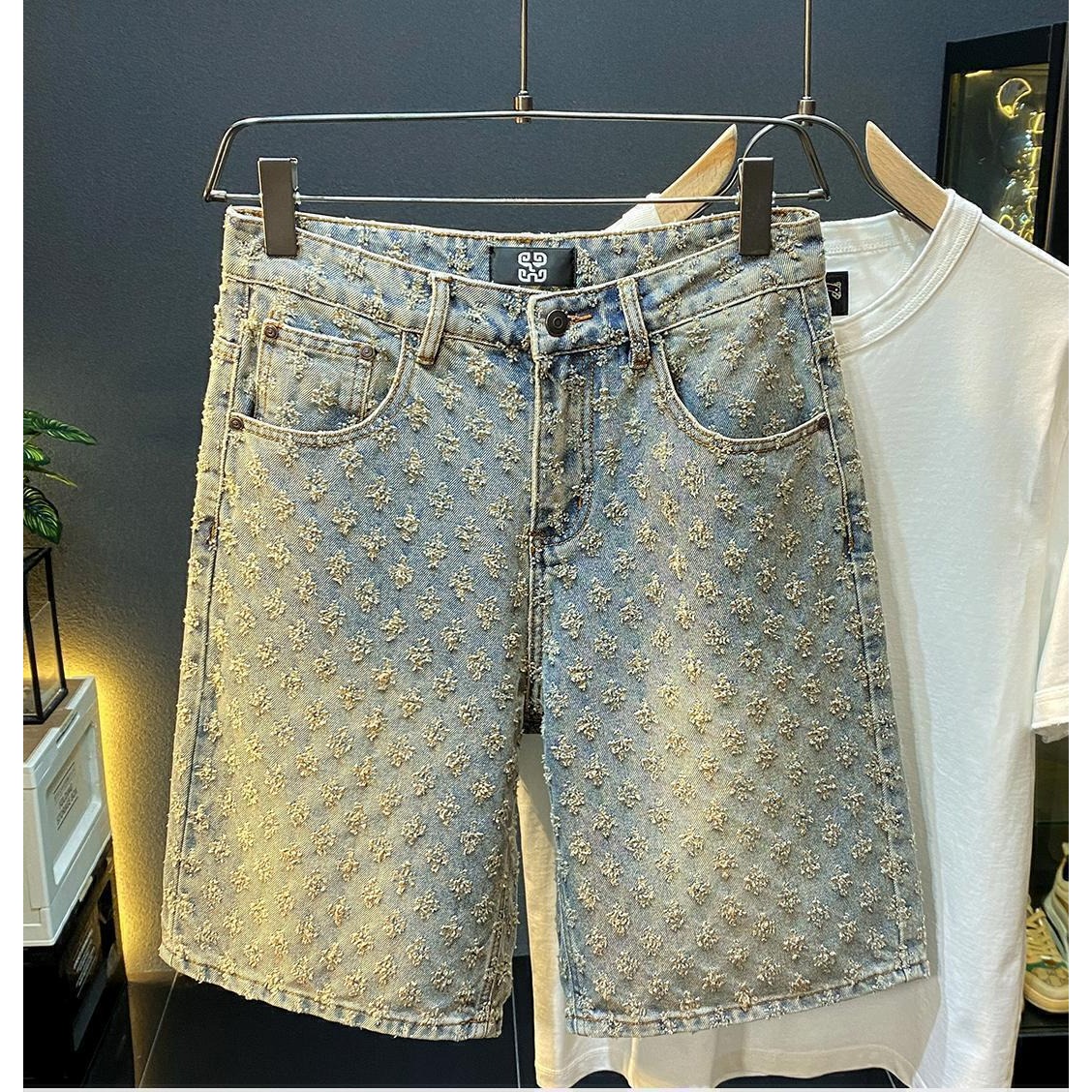 Jeans Pants Fashion Men - Celana Pendek Denim High Street Musim