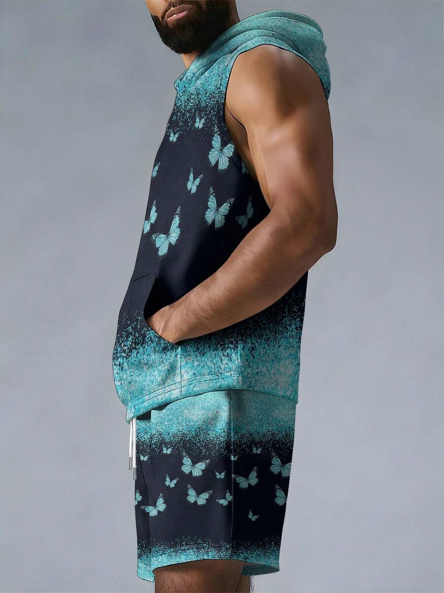 Mens Fashion Vest - Set Rompi Berkerudung Pria dan Celana