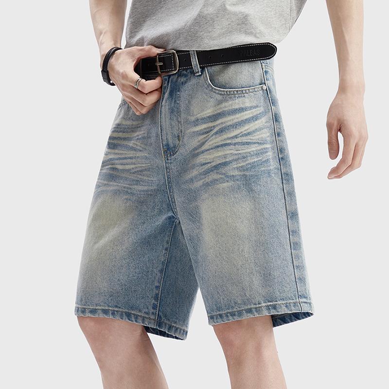 Jeans Pants Fashion Men - Celana Pendek Denim Vintage Pria Model