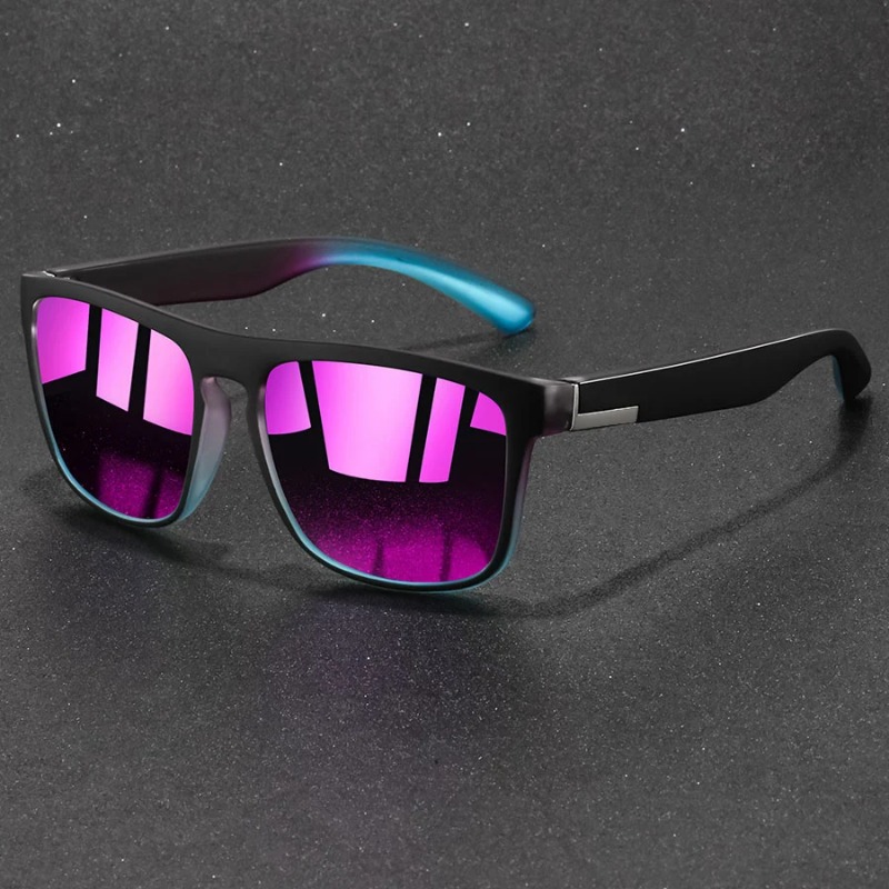 Men'S Fashion Glasses - Kacamata Hitam Olahraga Persegi Vintage Fashion