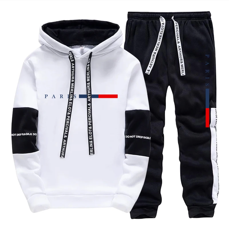 Mens Fashion Casual Outfits - Setelan Pria/Hoodie/Celana Paris Fashion Musim Gugur