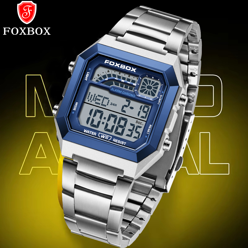 Mens Fashion Week - Jam Tangan Pria Digital Mewah FOXBOX