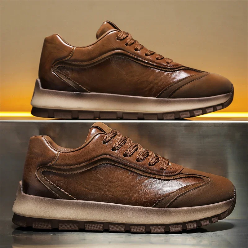 Men Fashion Korean Style - Sepatu Sneakers Pria Mewah Semua Musim
