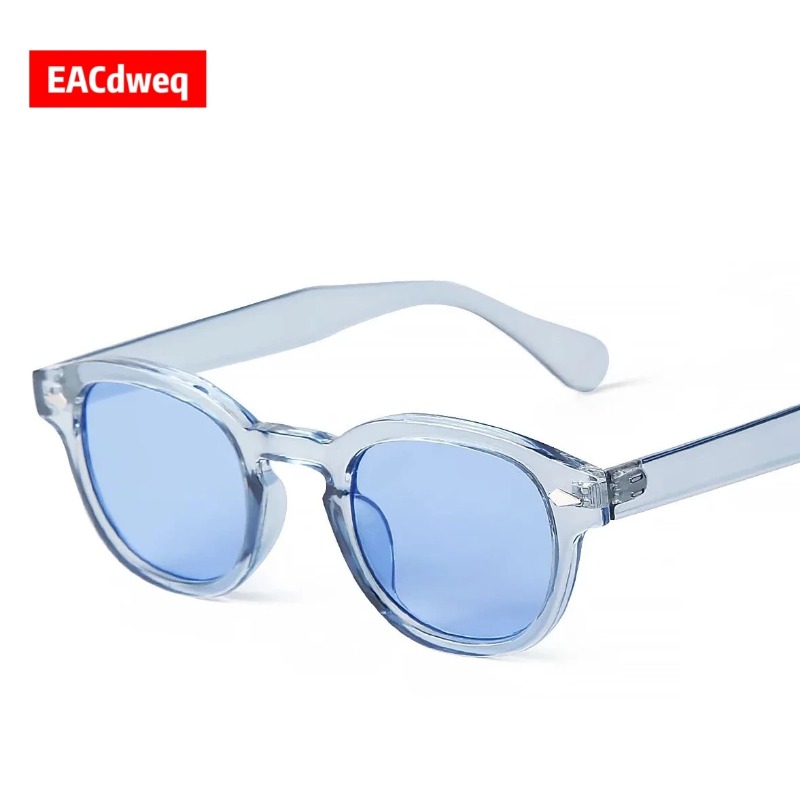 Kacamata Hitam Bulat Biru Tran - Men'S Fashion Glasses ulasan dan harga