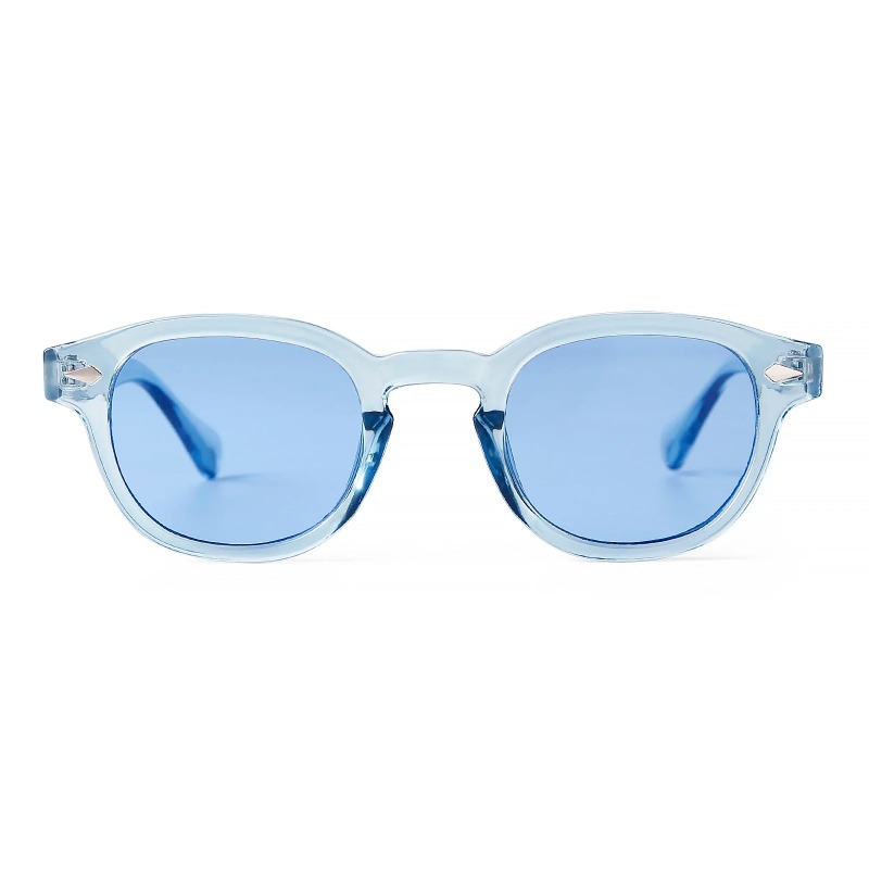 Kacamata Hitam Bulat Biru Tran - Men'S Fashion Glasses ulasan dan harga