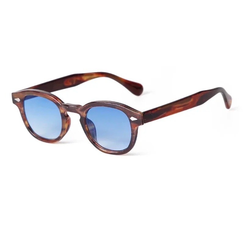 Kacamata Hitam Bulat Biru Tran - Men'S Fashion Glasses ulasan dan harga