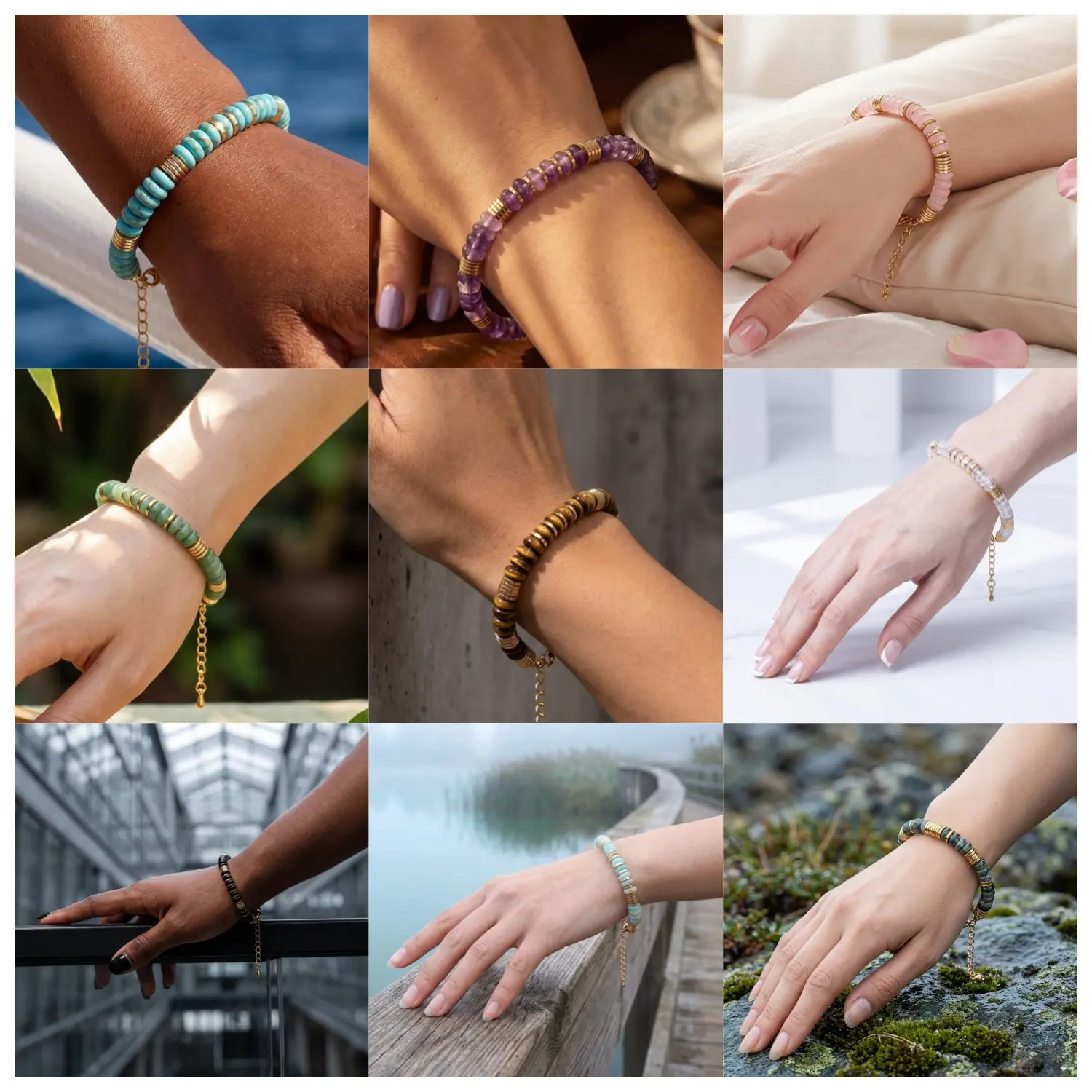 Gelang Batu Permata Berbentuk  - Mens Fashion Discord ulasan dan harga