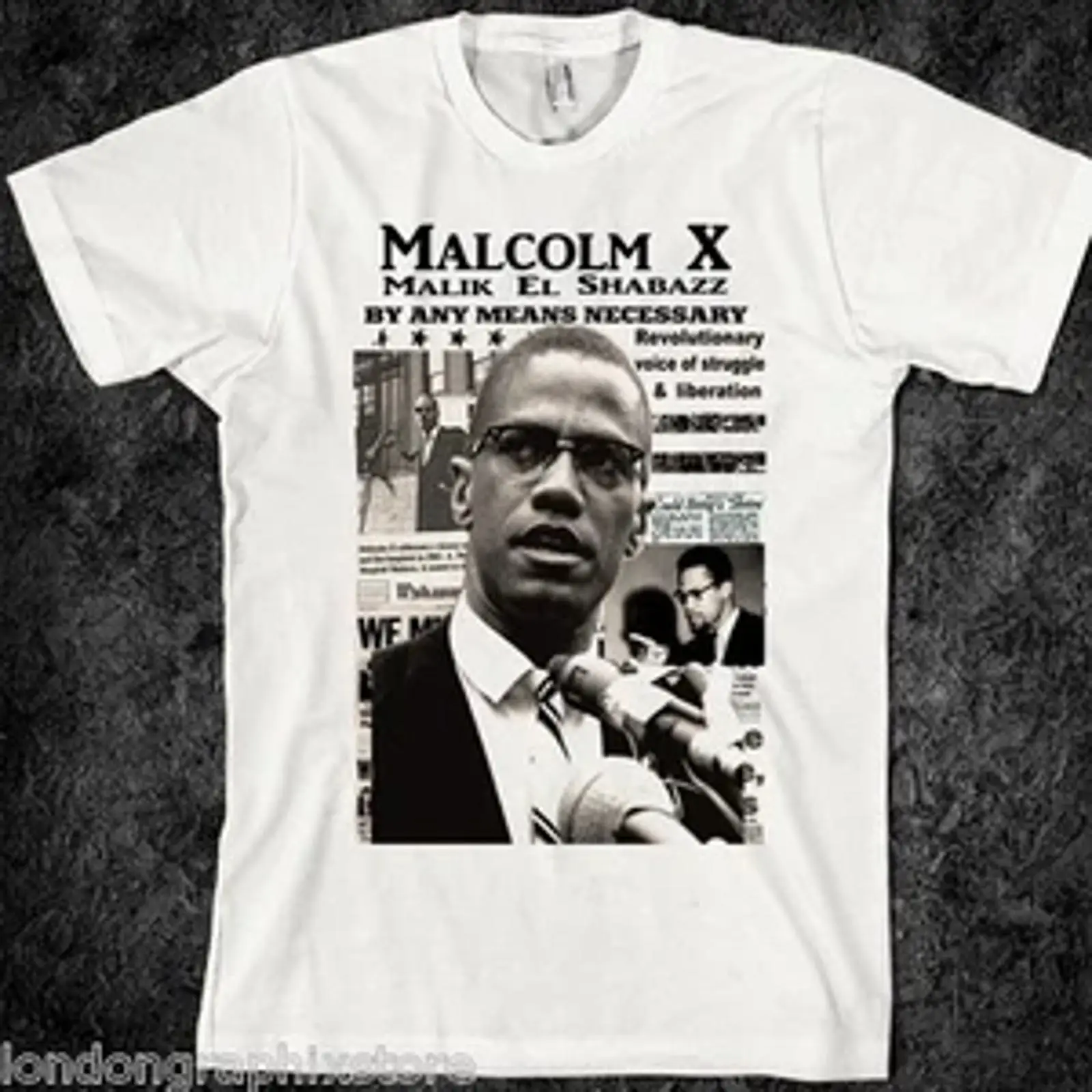 Kaos Malcolm X Black History L - Men'S Fashion History ulasan dan harga