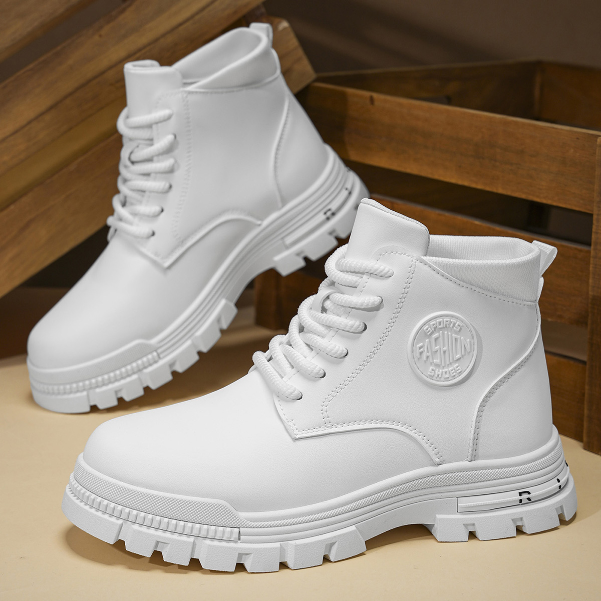 Sepatu Bot Motor Putih Pria Mo - Men'S Fashion News ulasan dan harga