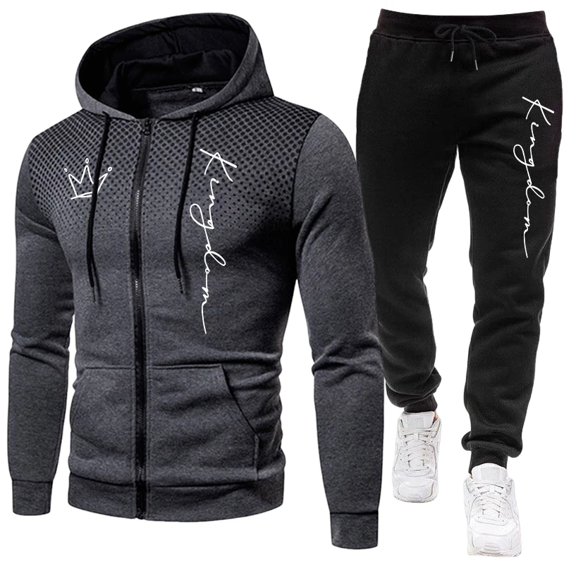 Jaket Pria King, Setelan Olahr - Mens Fashion Zip Up ulasan dan harga
