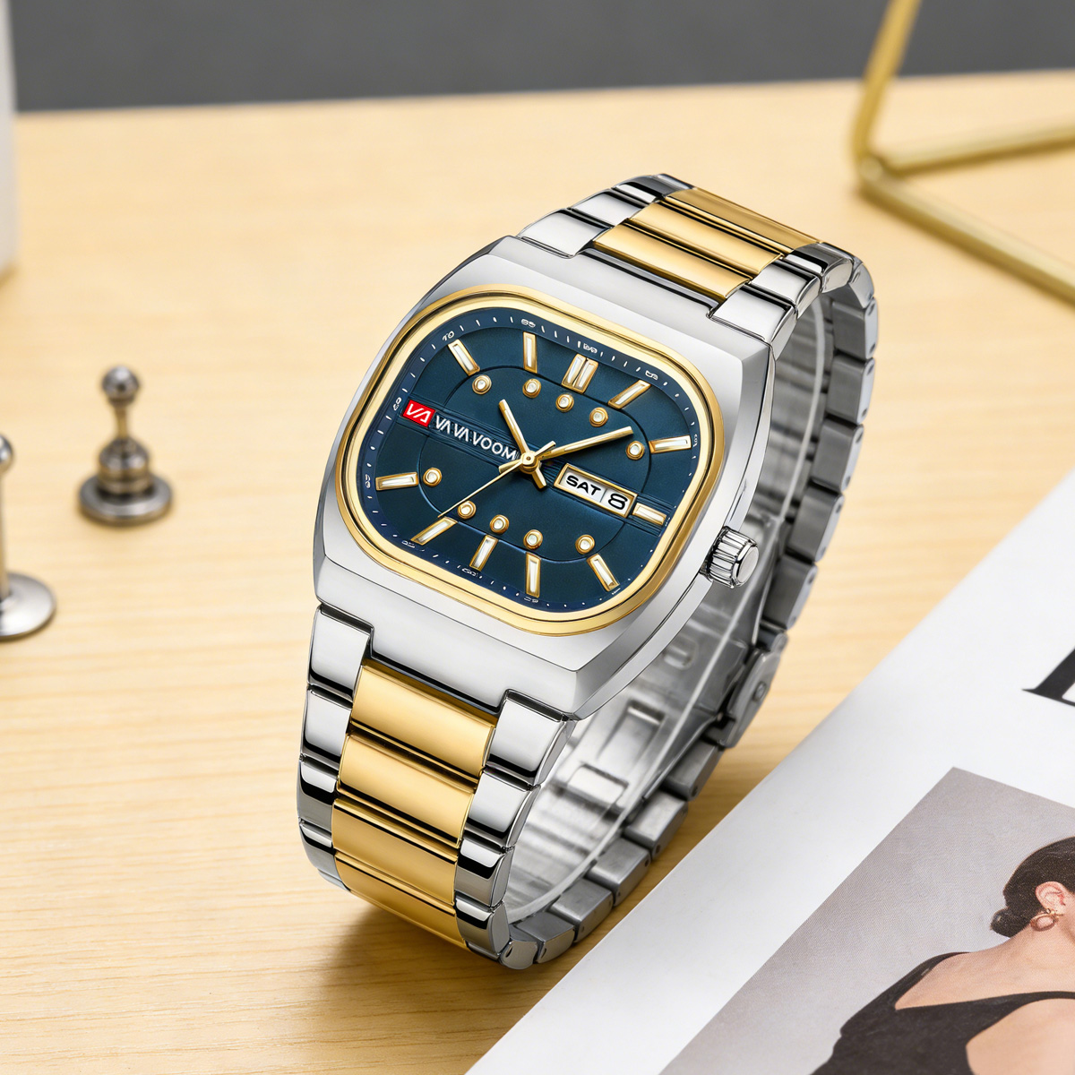 Jam Tangan Pria Quartz Desain  - Mens Fashion Week ulasan dan harga