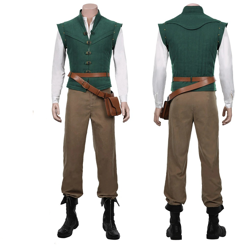 Kostum Cosplay Flynn Rider Rom - Mens Fashion Vest ulasan dan harga