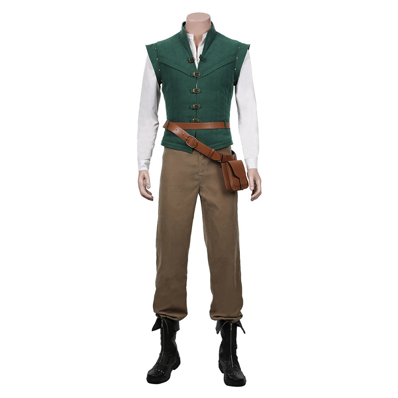 Kostum Cosplay Flynn Rider Rom - Mens Fashion Vest ulasan dan harga