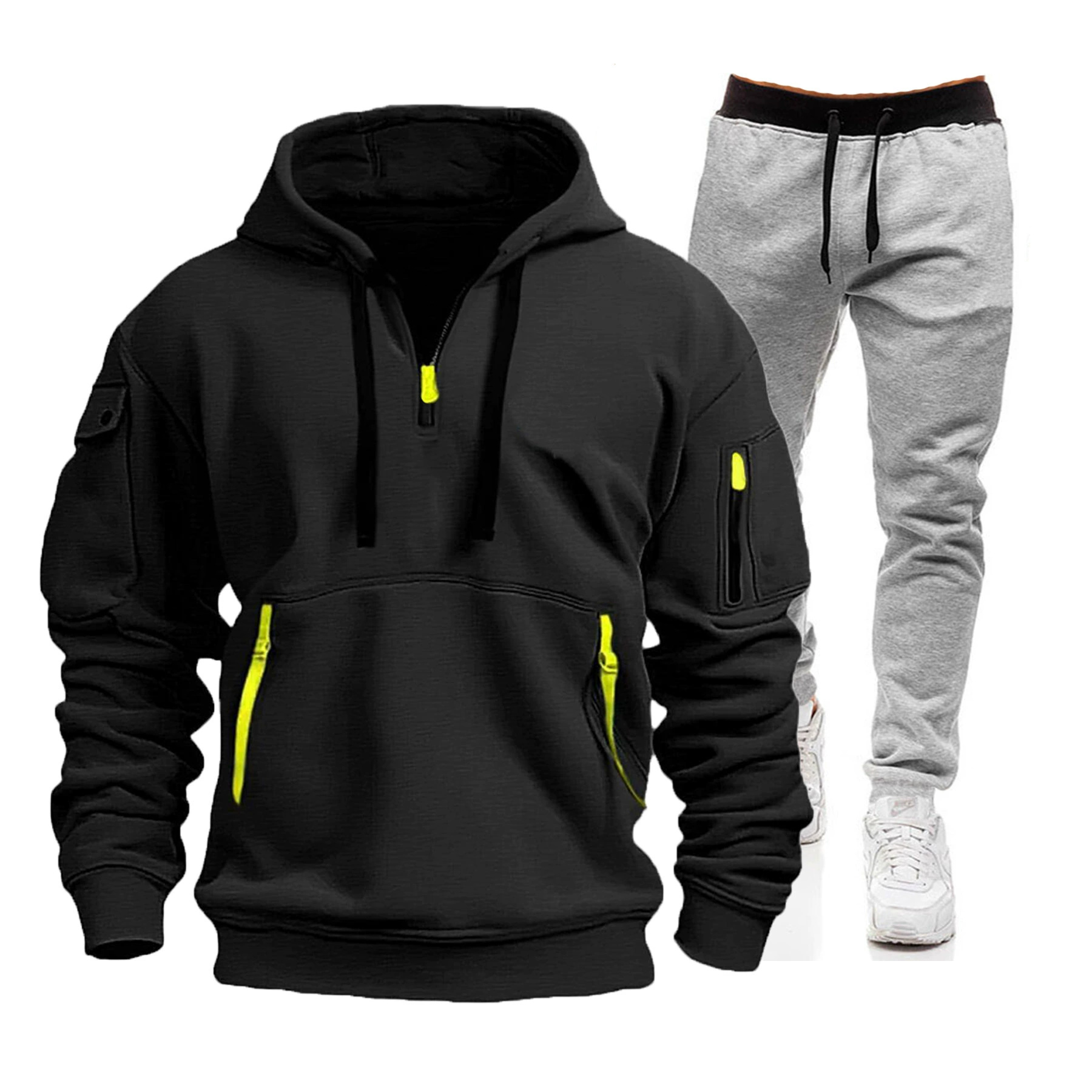 Set Hoodie Olahraga Pria Musim - Mens Fashion Zip Up ulasan dan harga