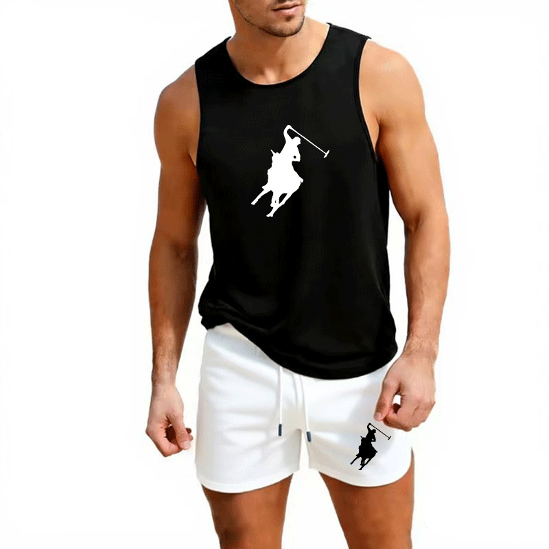 Set Rompi dan Celana Pendek Mu - Mens Fashion Vest ulasan dan harga