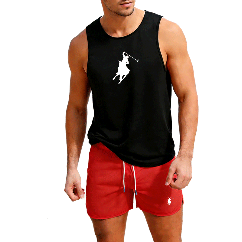 Set Rompi dan Celana Pendek Mu - Mens Fashion Vest ulasan dan harga
