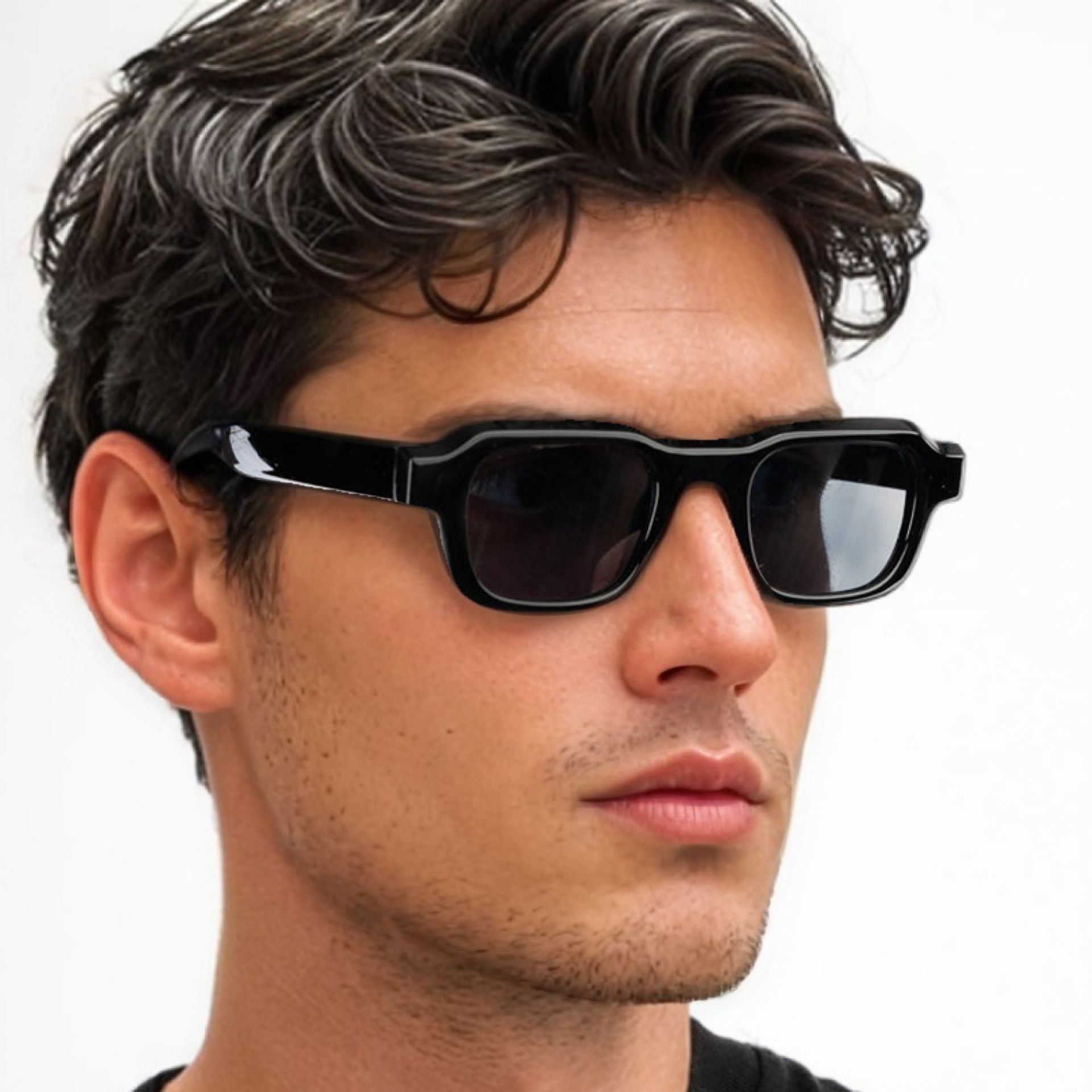 Kacamata Hitam Bingkai Persegi - Men'S Fashion Glasses ulasan dan harga