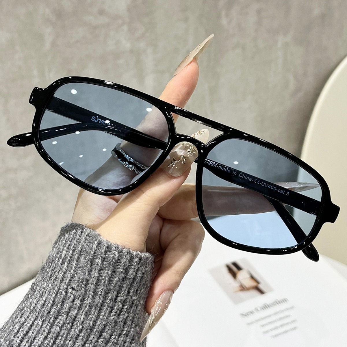 Kacamata Hitam Oval Retro Baru - Men'S Fashion Glasses ulasan dan harga