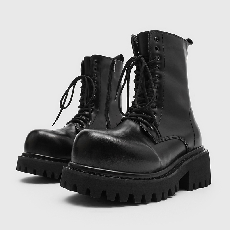 Sepatu Bot Kulit Tinggi untuk  - Men'S Fashion Xxl ulasan dan harga
