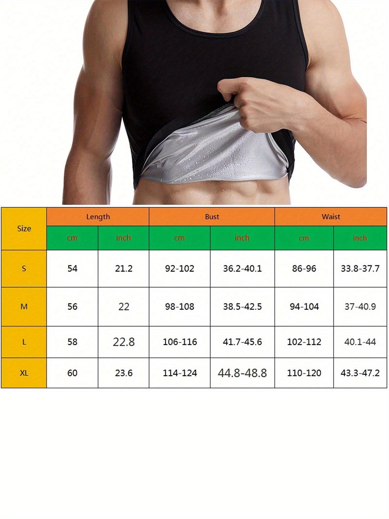 1 Buah Kemeja Sauna untuk Pria - Mens Fashion Vest ulasan dan harga