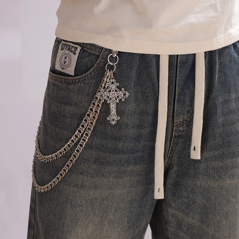 Rantai Celana Logam Punk Fashi - Jeans Pants Fashion Men ulasan dan harga