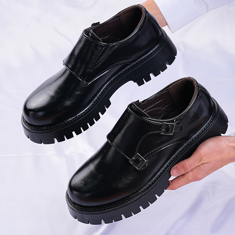 Sepatu Loafer Kulit Pria Gaya  - Men Fashion Korean Style ulasan dan harga