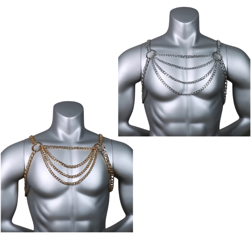 Perhiasan Rantai Dada Tubuh Lo - Fashion Harness Men ulasan dan harga