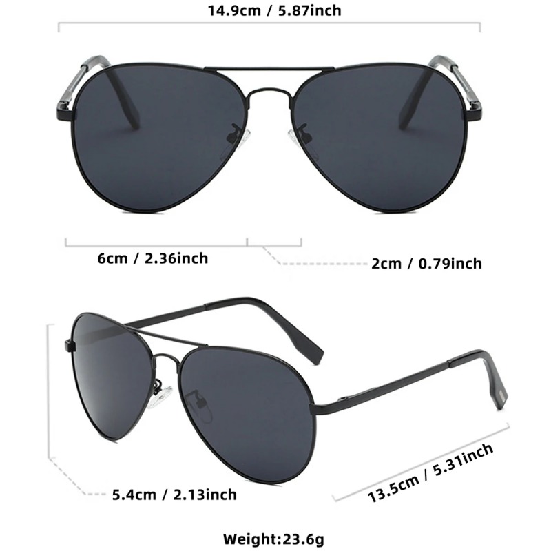 Kacamata Pilot Klasik Besar Pr - Men'S Fashion Glasses ulasan dan harga
