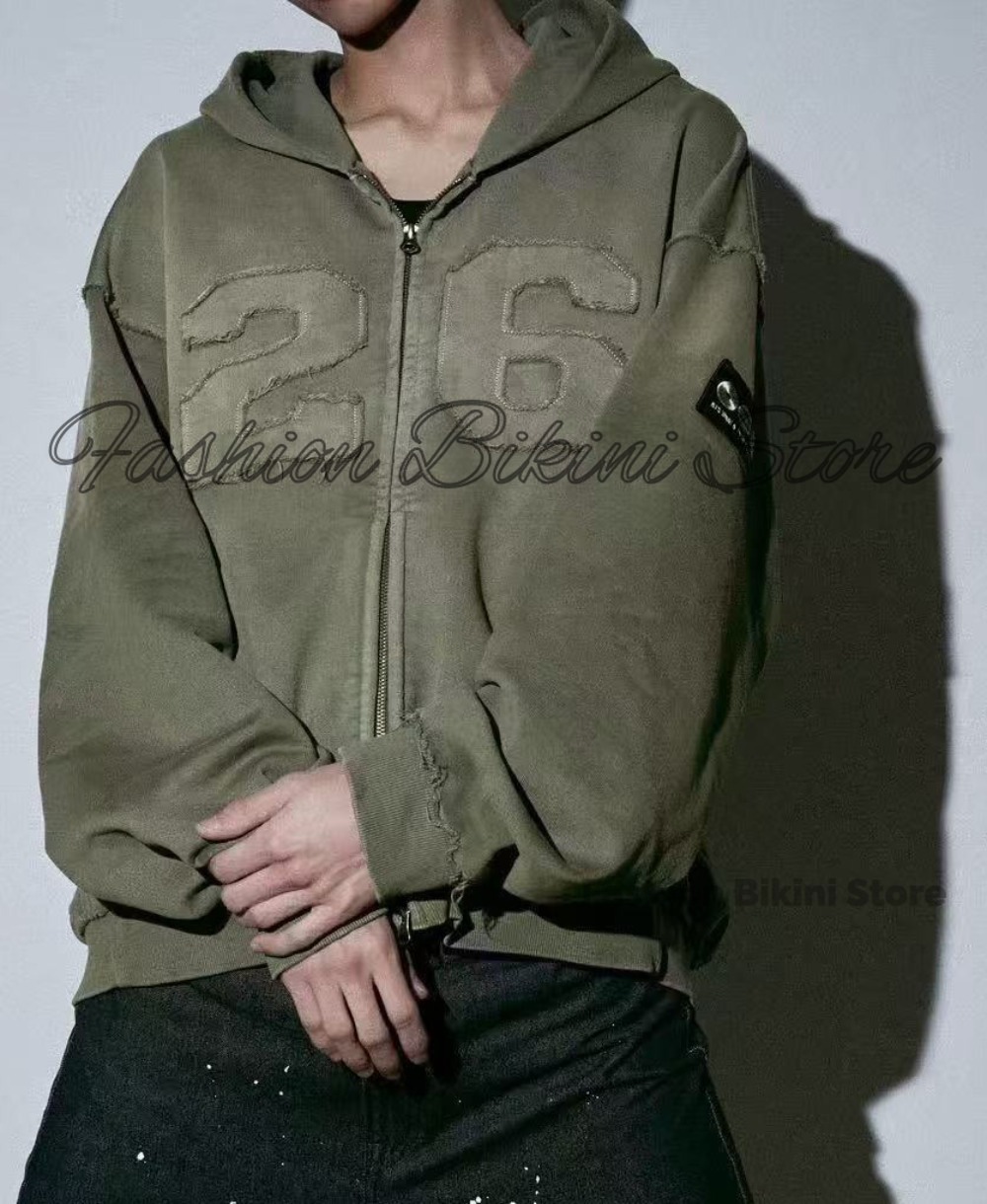 Hoodie Retro Abu-abu Baru deng - Mens Fashion Zip Up ulasan dan harga