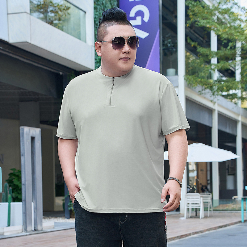 Kaos Henley Pria Ukuran Besar  - Mens Fashion Zip Up ulasan dan harga