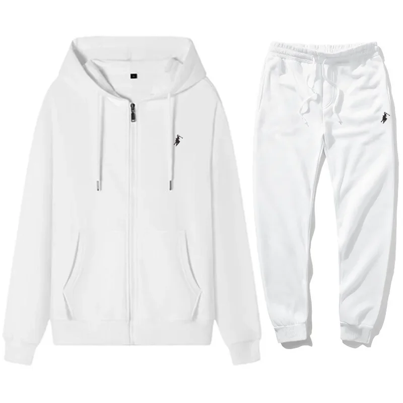 Setelan Hoodie Klasik Pria 202 - Mens Fashion Zip Up ulasan dan harga