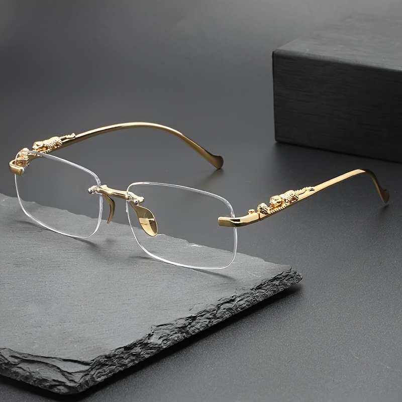 Kacamata Hitam Tanpa Bingkai L - Men'S Fashion Glasses ulasan dan harga