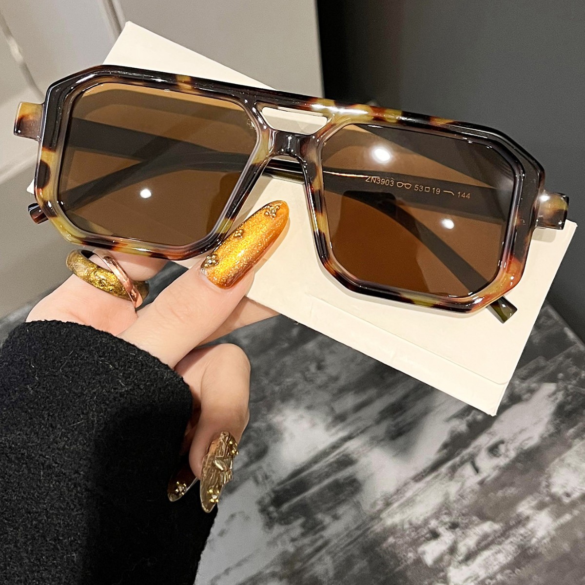 Kacamata Hitam Retro Persegi D - Men'S Fashion Glasses ulasan dan harga