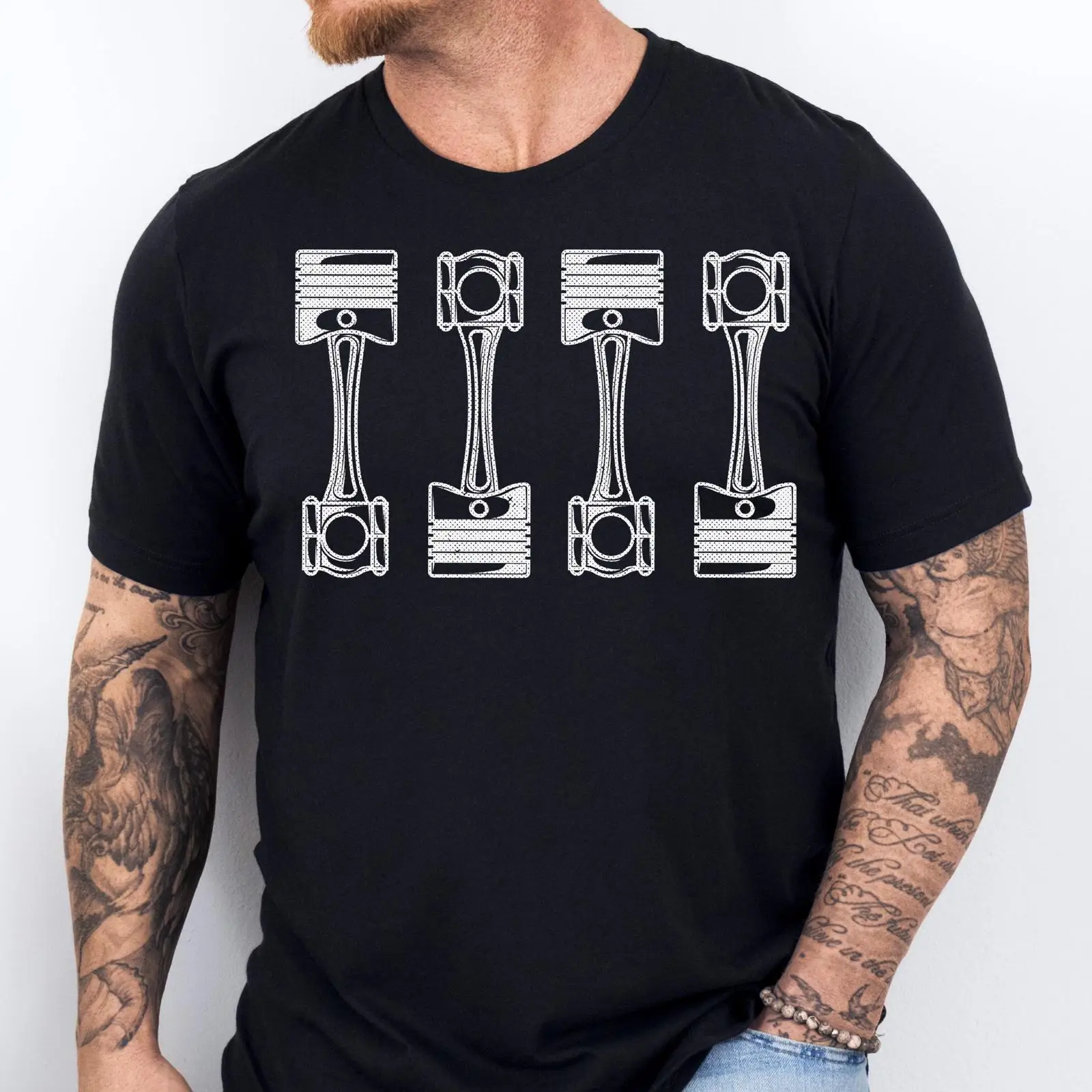 Kaos Piston Mesin Mobil Mekani - Men'S Fashion Garage ulasan dan harga