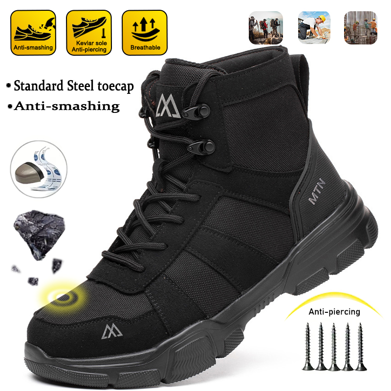 Sepatu Bot Tambang Anti Bentur - Mens Fashion Week ulasan dan harga