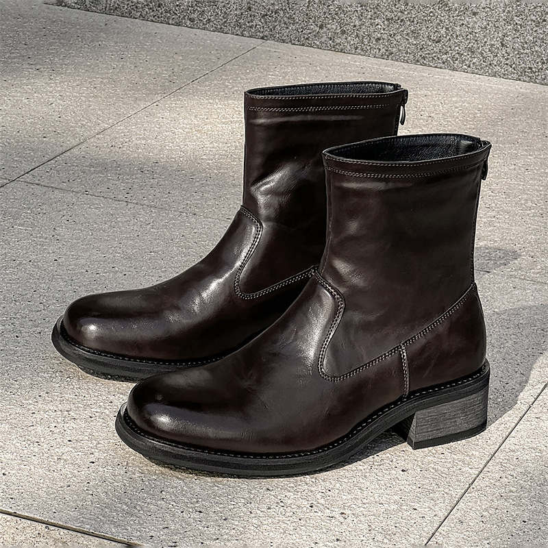 Sepatu Bot Chelsea Tinggi Fash - Men Fashion Korean Style ulasan dan harga