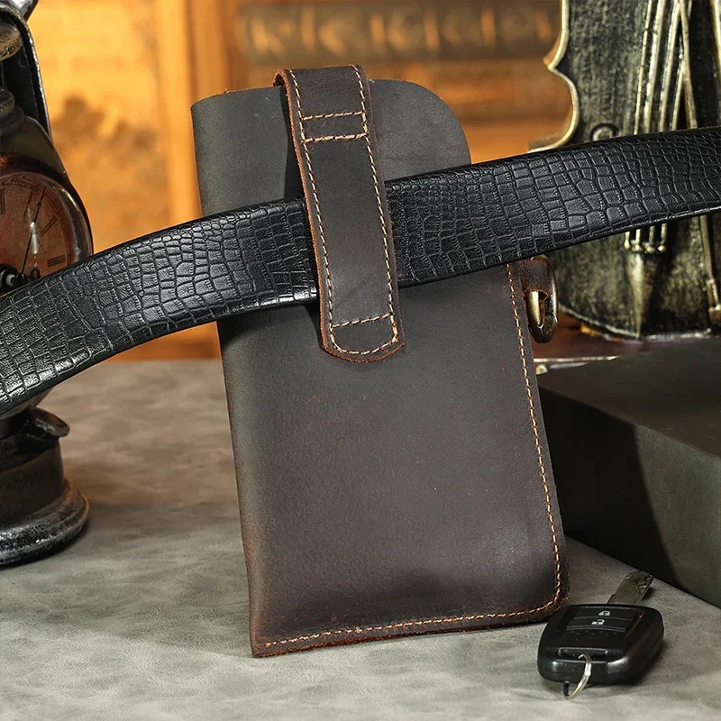 Tas pinggang kulit asli untuk  - Fashion Harness Men ulasan dan harga