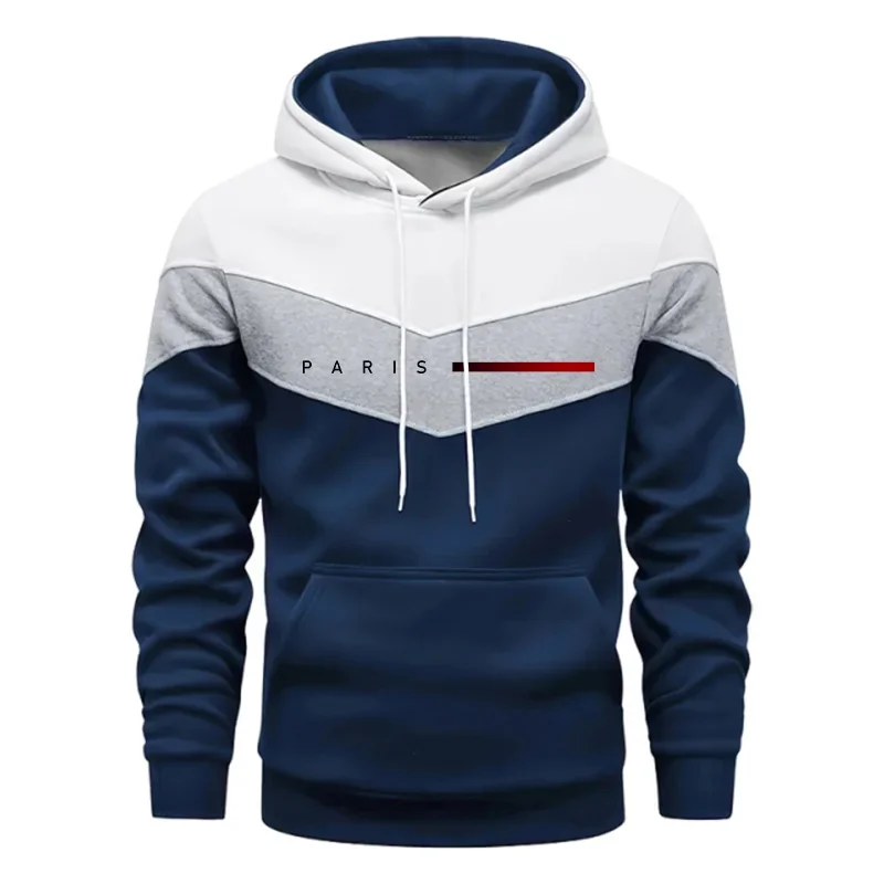 Setelan Hoodie Pria Paris Fash - Mens Fashion Casual Outfits ulasan dan harga