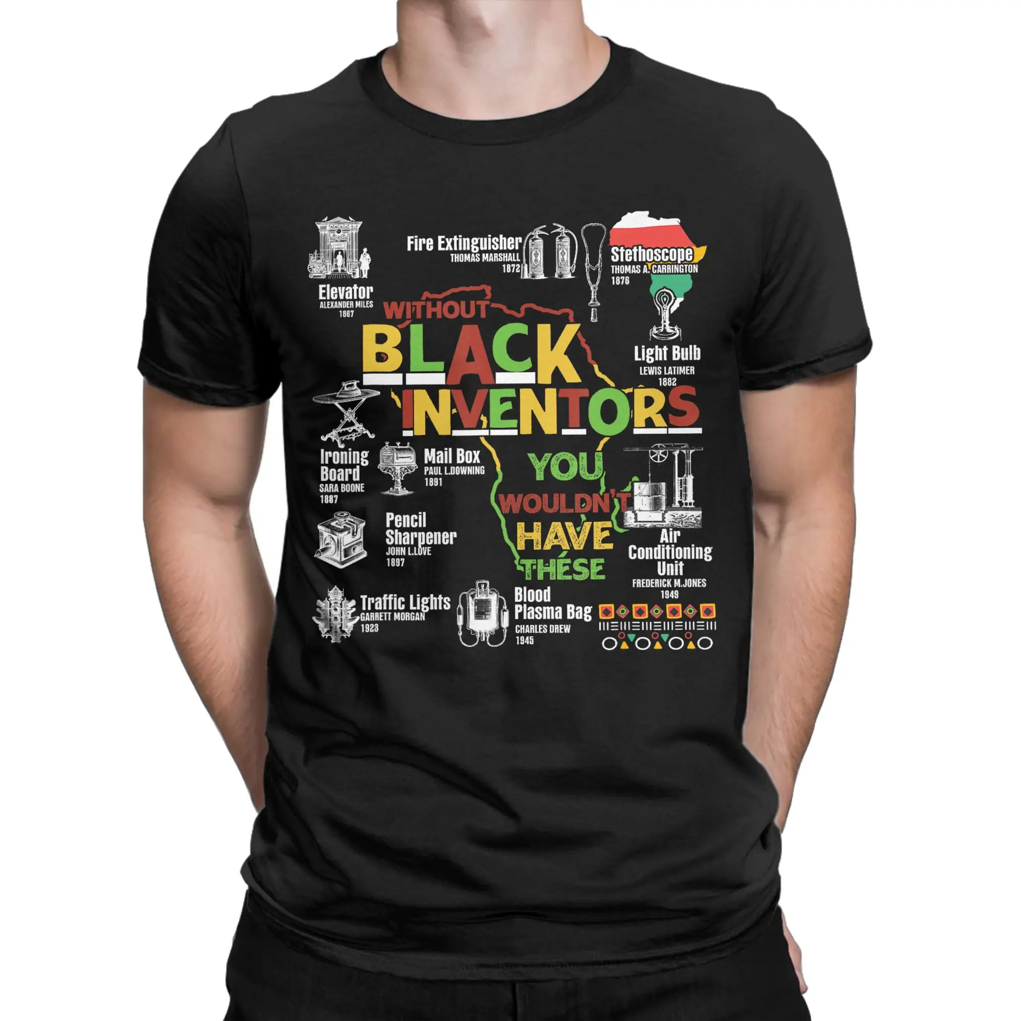 Kaus Katun 100 Afrika Amerika  - Men'S Fashion History ulasan dan harga