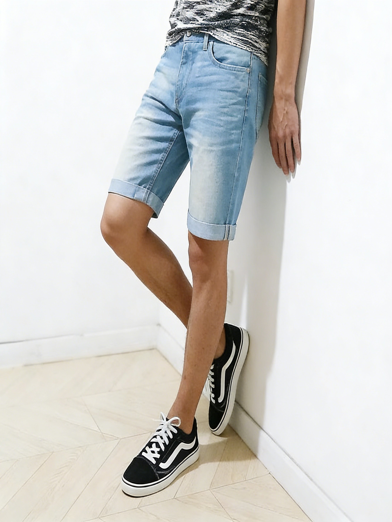 Celana Pendek Denim Biru Model - Jeans Pants Fashion Men ulasan dan harga