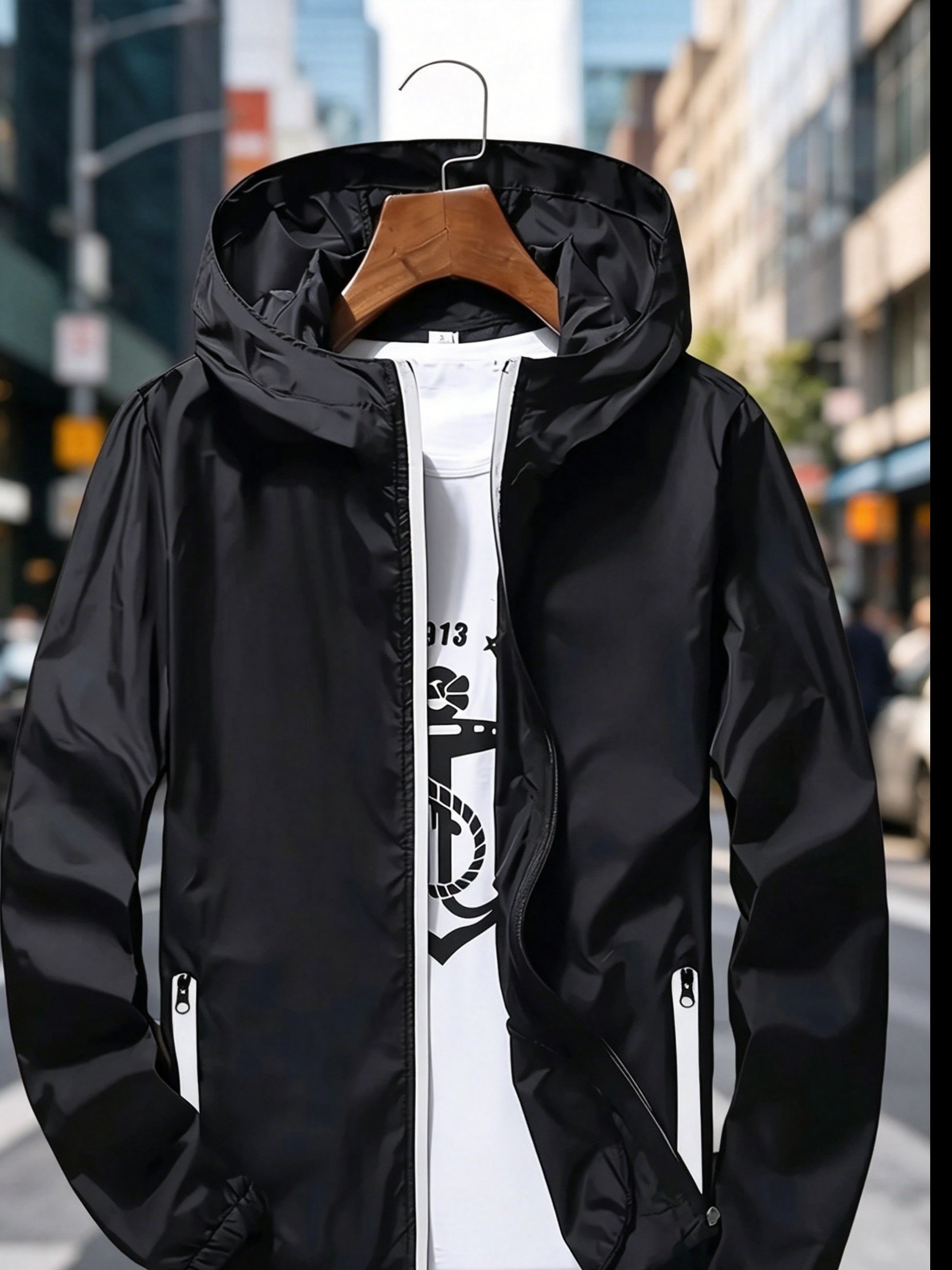 Jaket Windbreaker Pria Premium - Mens Fashion Zip Up ulasan dan harga