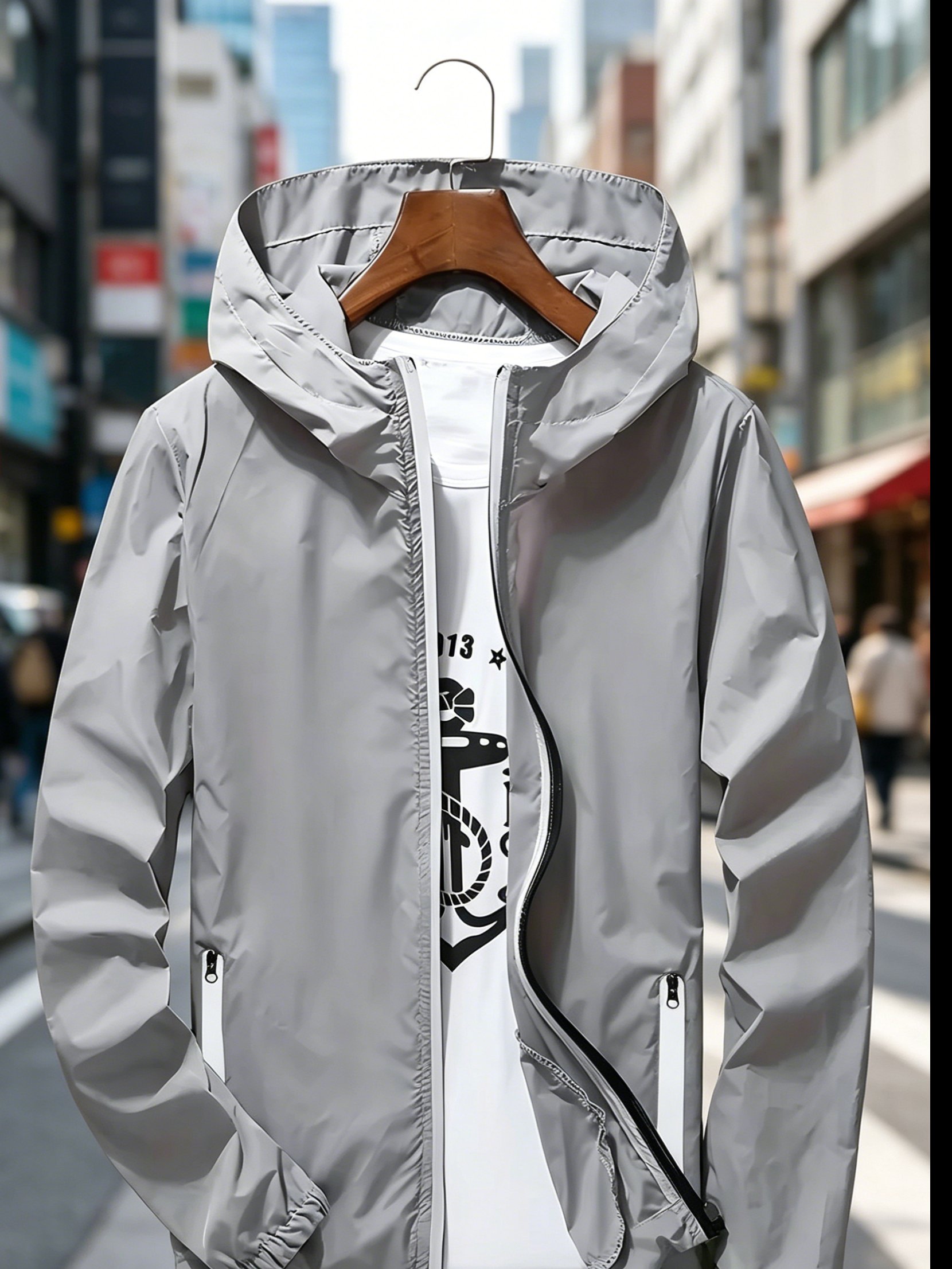 Jaket Windbreaker Pria Premium - Mens Fashion Zip Up ulasan dan harga